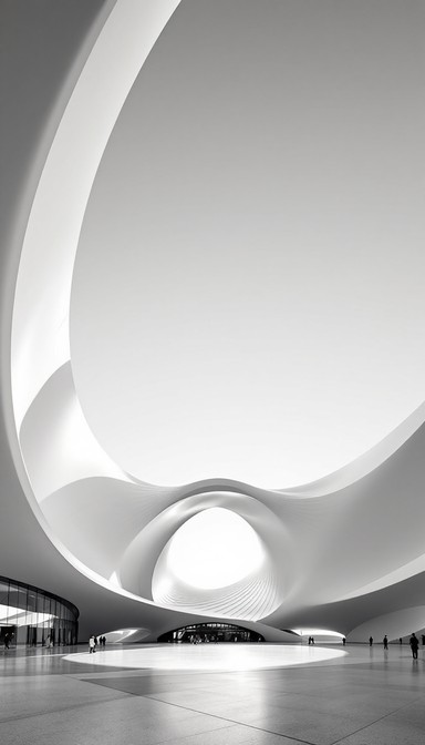 Free Colorful architectural curves Image - Architecture, Sculpture ...