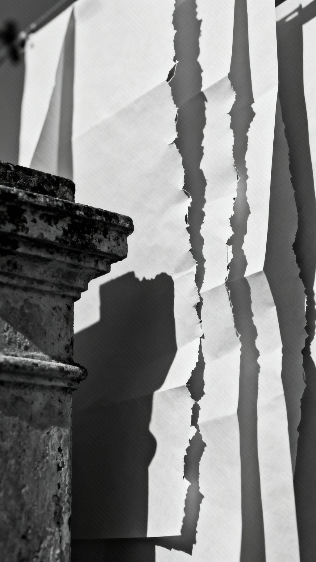 Free Torn Paper Shadows Photo - Abstract, Monochrome, Minimalist ...