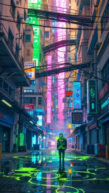 Free Neon Rain Alley Image - Cyberpunk, Neon, Futuristic | Download at ...