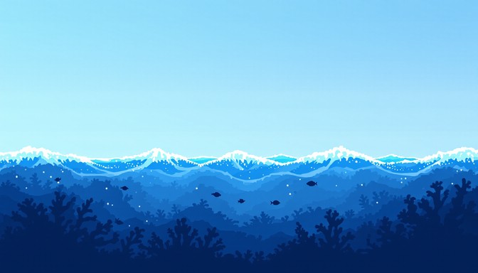 Free Deep Blue Depths Image - Ocean, Pixel, Underwater | Download at ...
