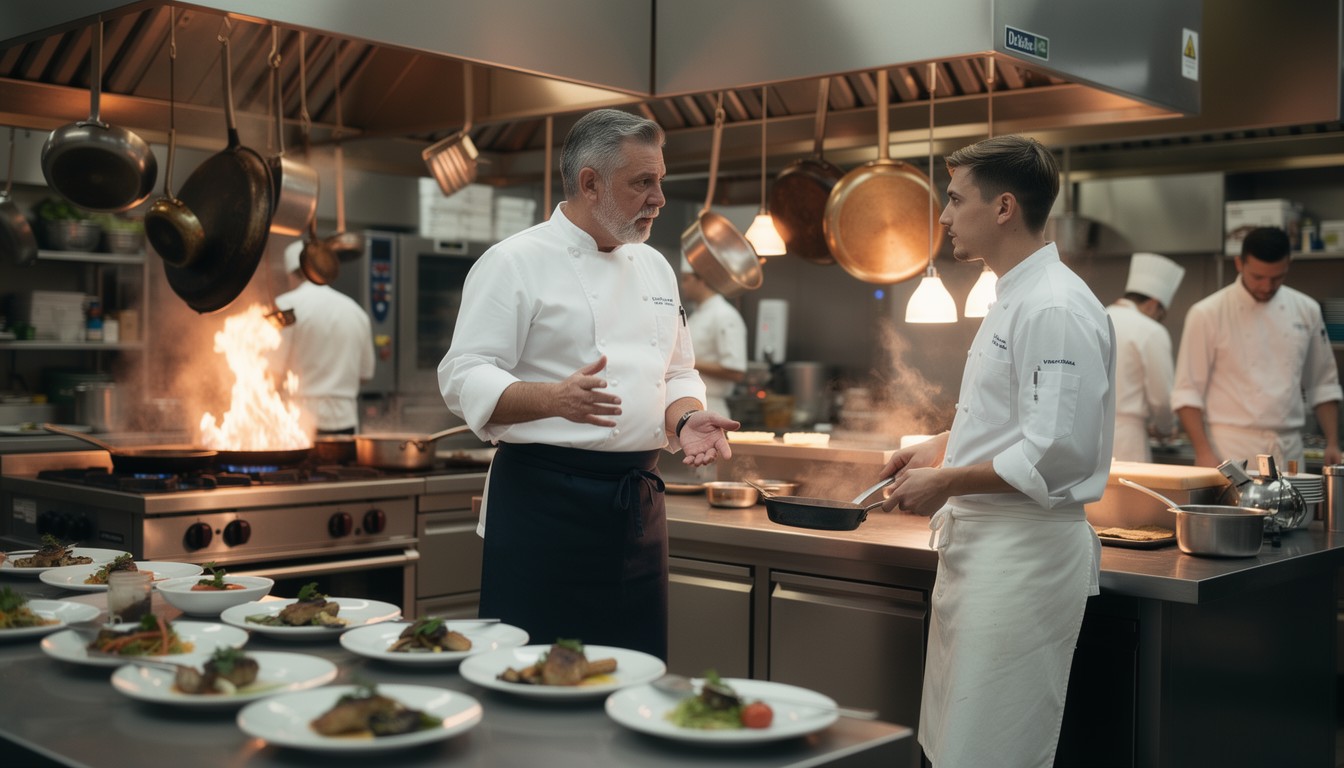 Download Chef Teaches Apprentice Image - Chef, Apprentice, Kitchen ...