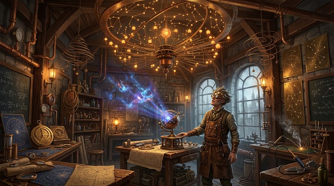 Free Celestial Workshop Magic Image - Steampunk, Inventor, Workshop ...