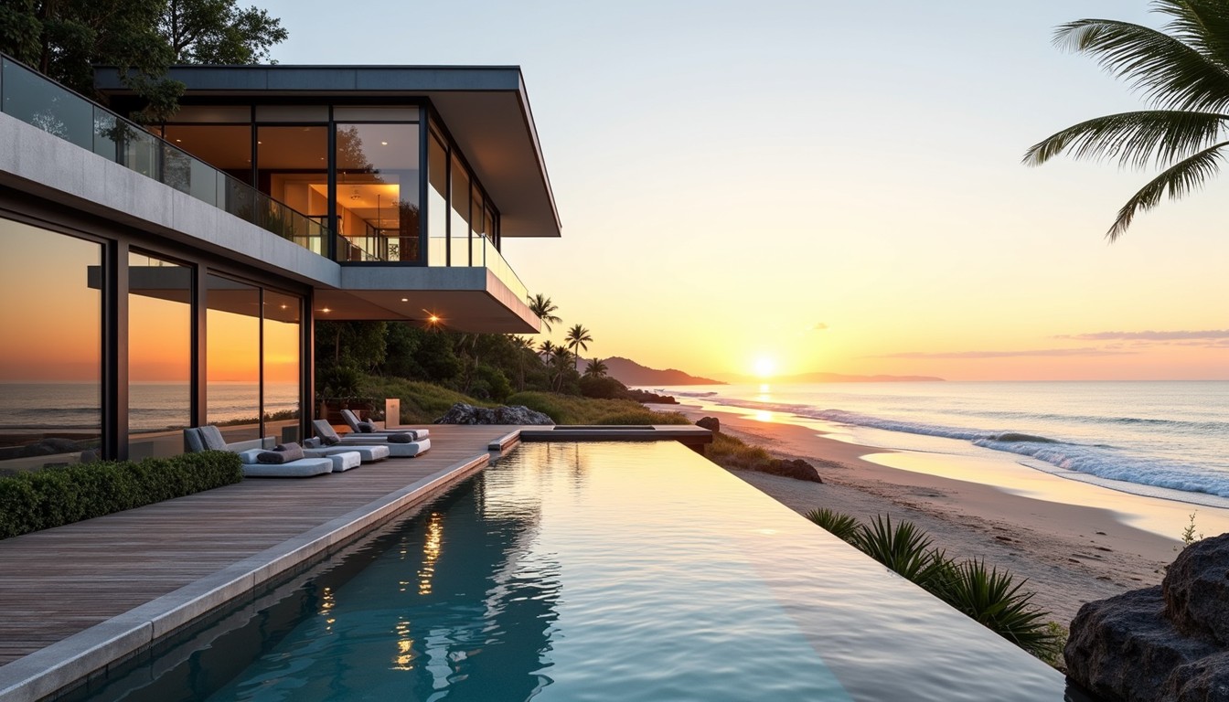 Free Sunset Beach Villa Photo - Villa, Beachfront, Sunset | Download at ...
