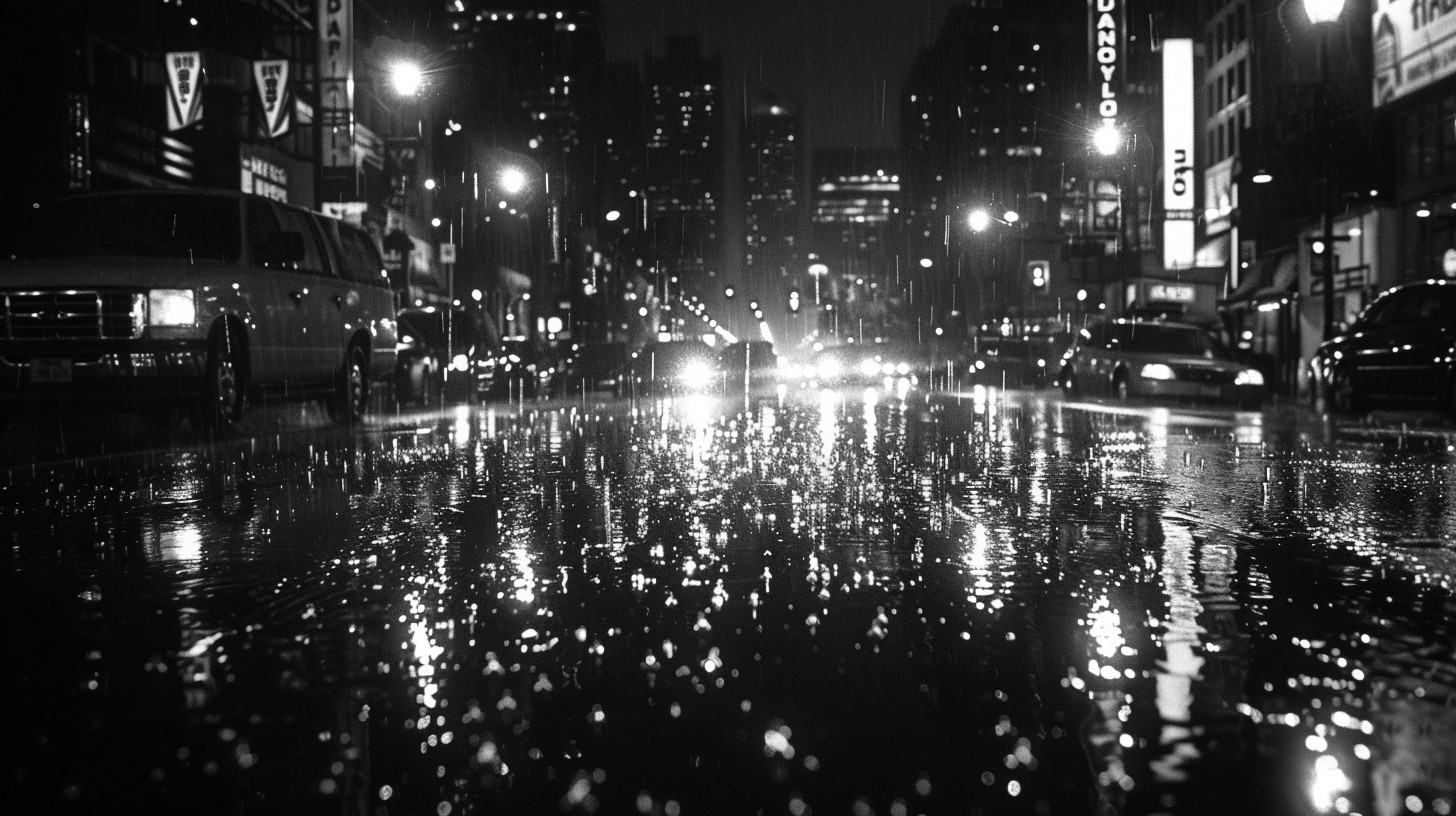 Free Rainy Night Street Image - Rain, Night, City | Download at StockCake