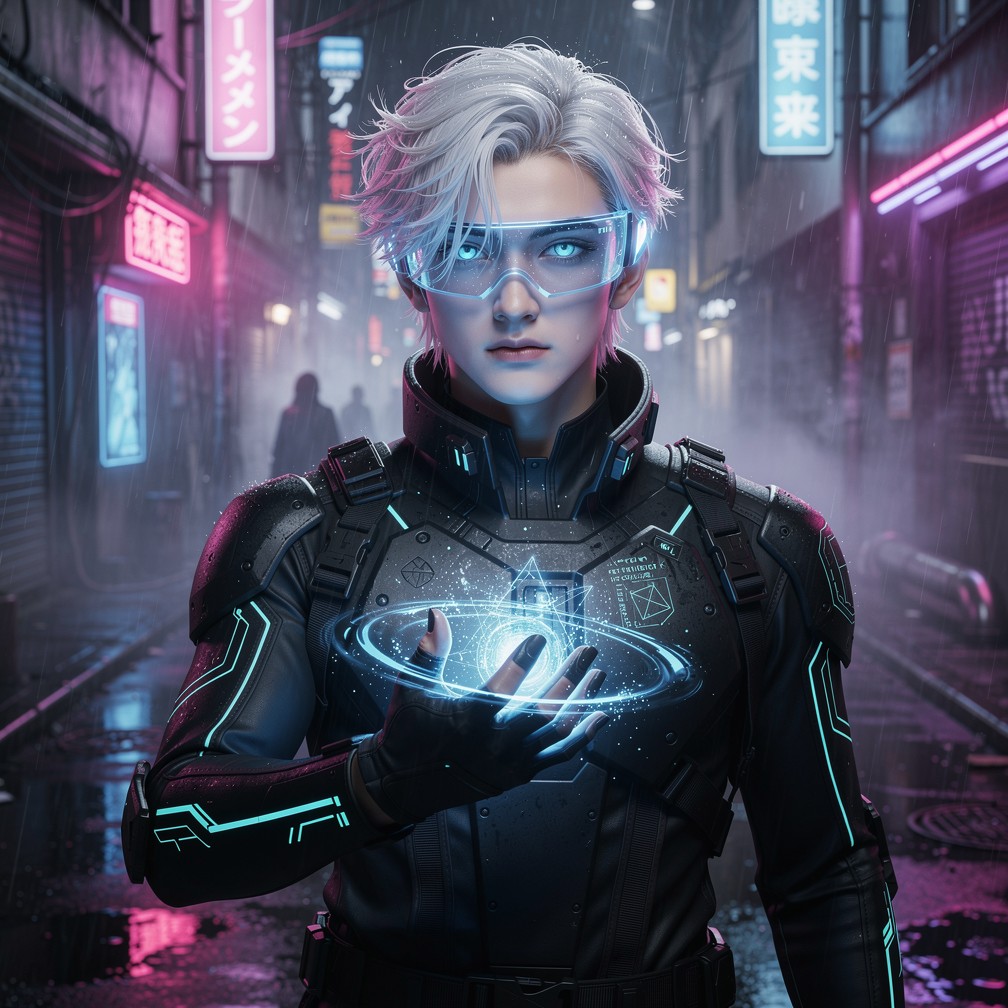 Free Neon Cyberpunk Warrior Image - Cyberpunk, Neon, Futuristic ...