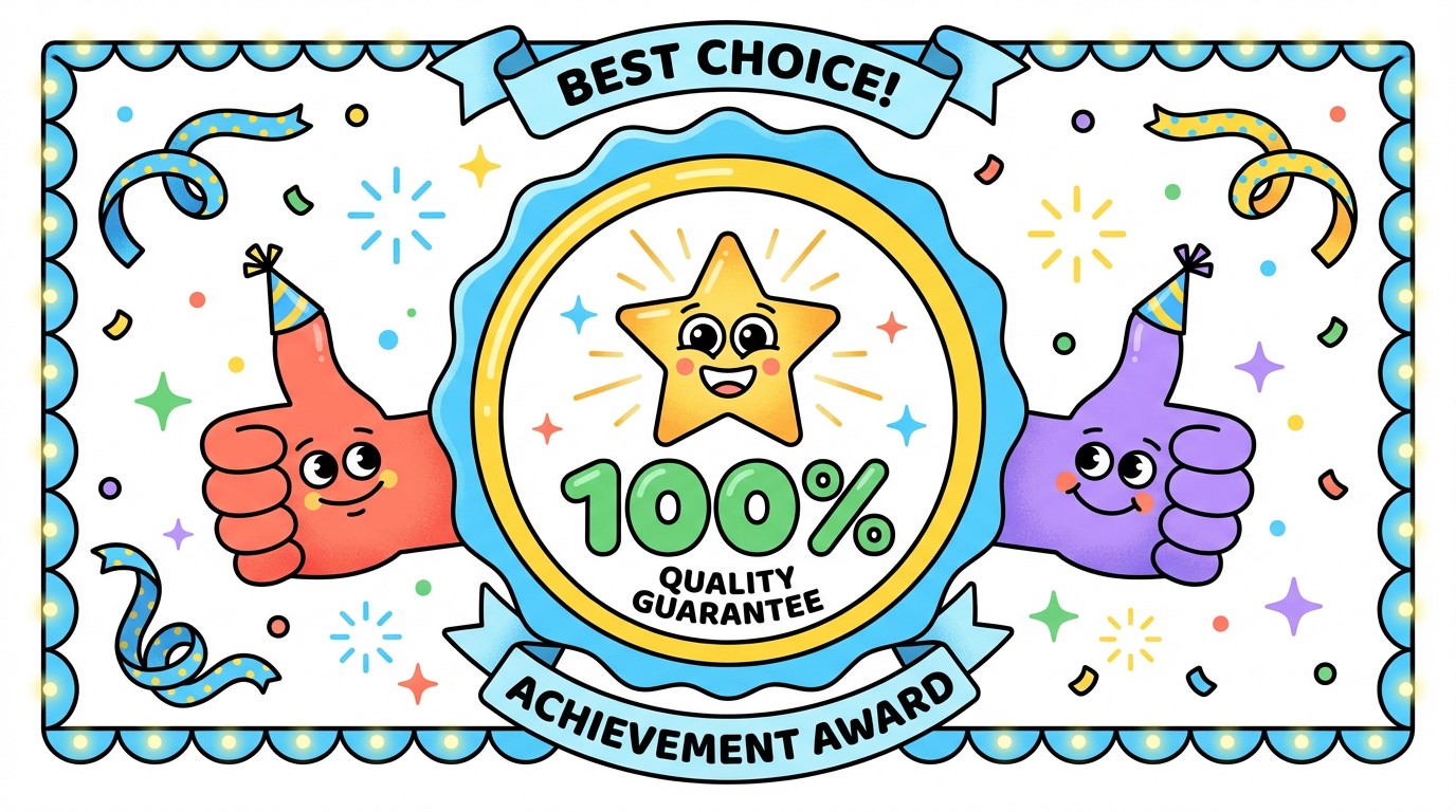 Pefect Quality Free Perfect Quality Guaranteed Image - Illustration, Children, Badge ...