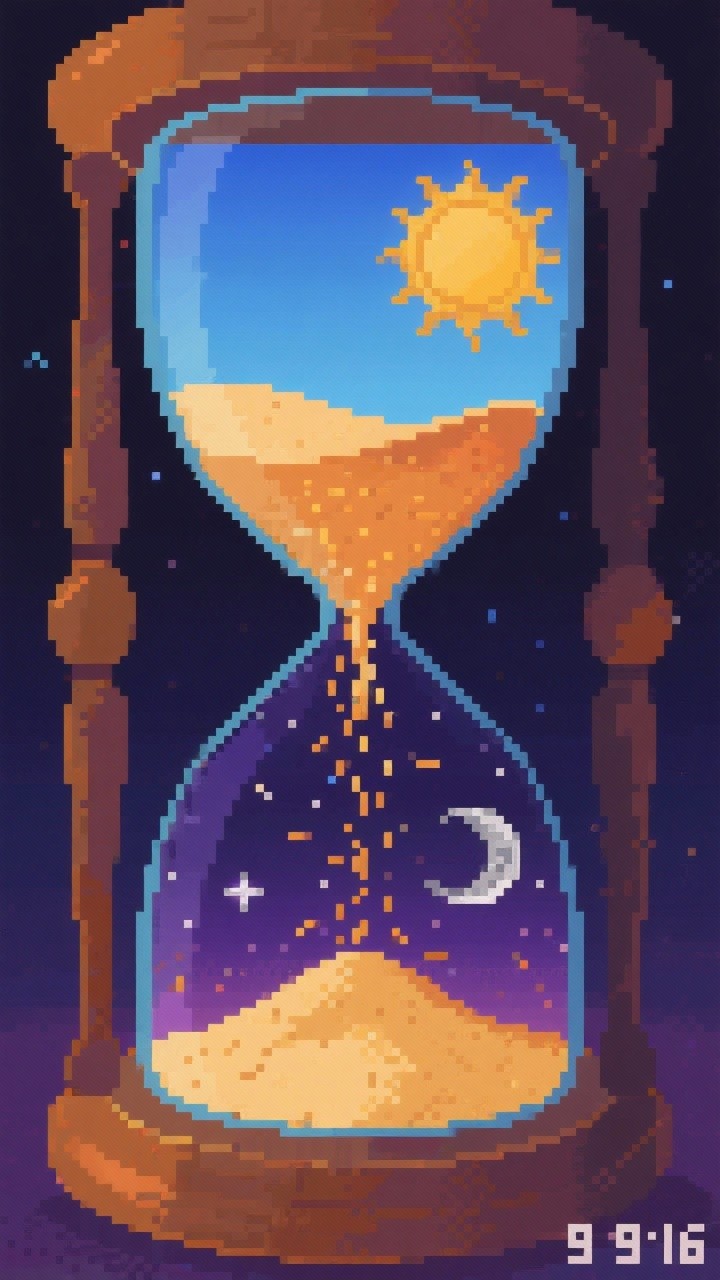 Pixel Time Table Log In Free Day Becomes Night Image - Hourglass, Pixel, Time | Download at ...