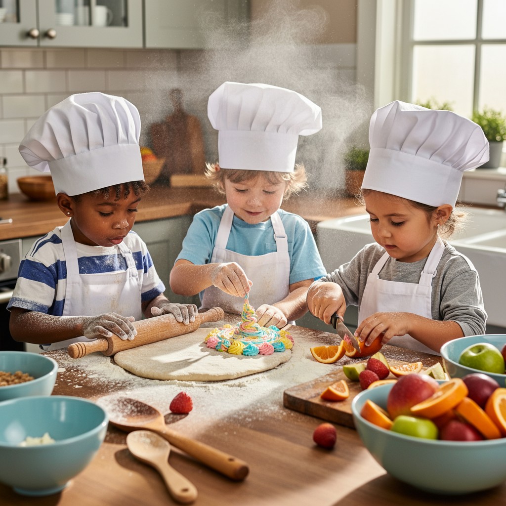 Free Little Chefs Cooking Image - Children, Cooking, Baking | Download ...