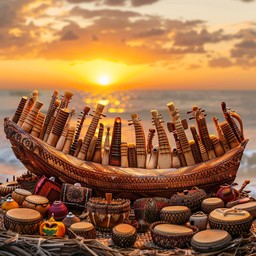 Sun Music Instruments Free Musical Sunset Vista Image - Sunset, Instruments, Guitars ...