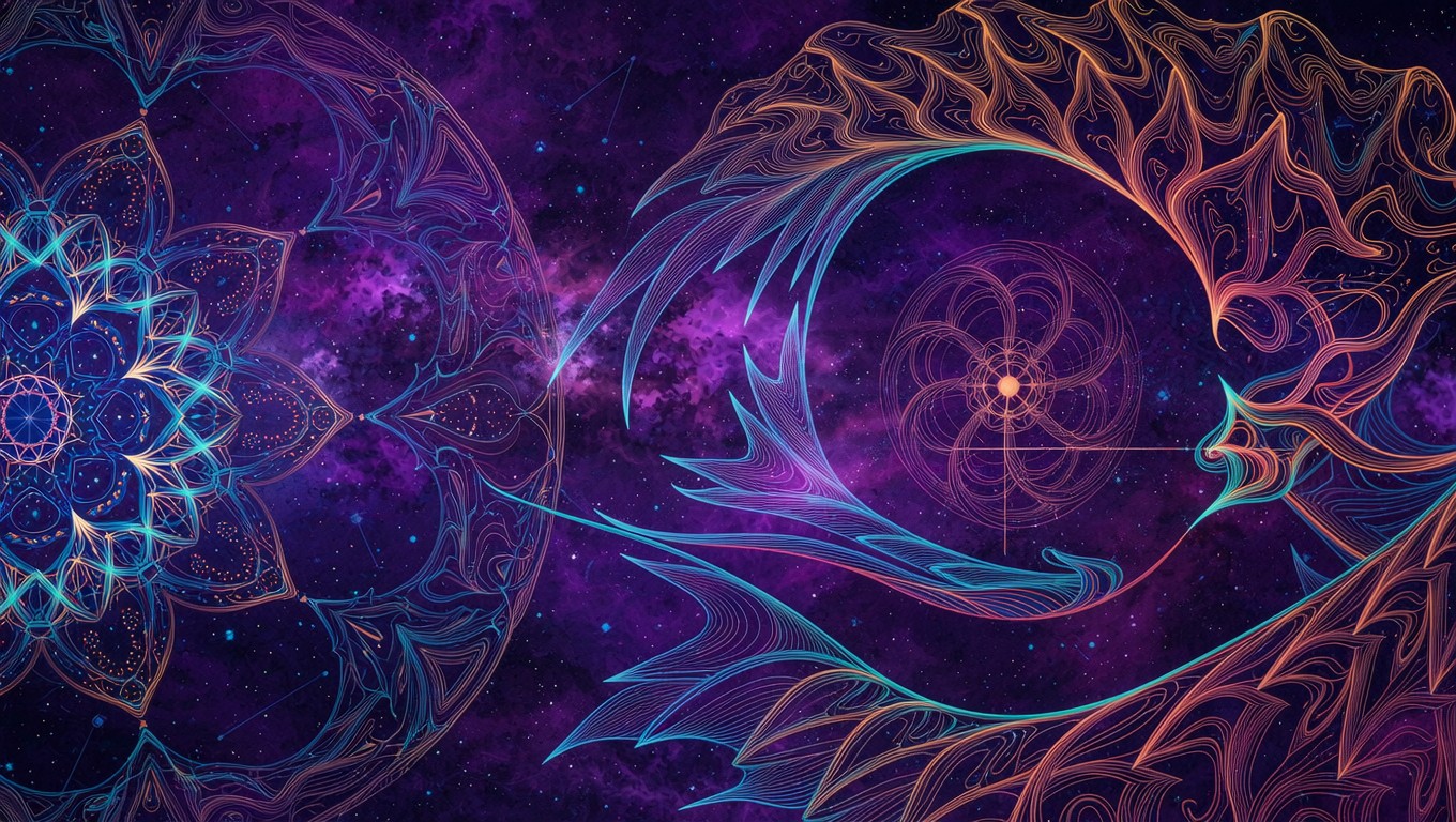 Free Cosmic Line Transformation Image - Phoenix, Mandala, Cosmic ...