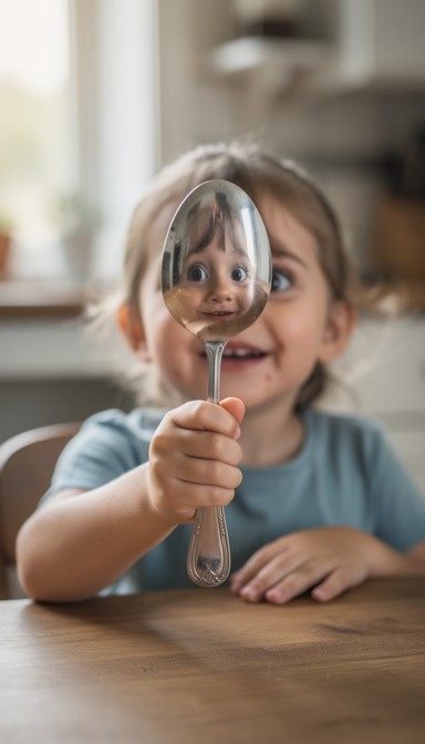 Free Spoon Reflection Discovery Image - Child, Spoon, Reflection ...