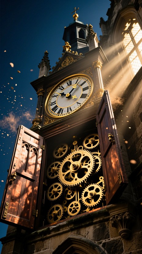 Medieval Clock Background Free Timeless Baroque Clock Image - Baroque, Clock, Timepiece ...