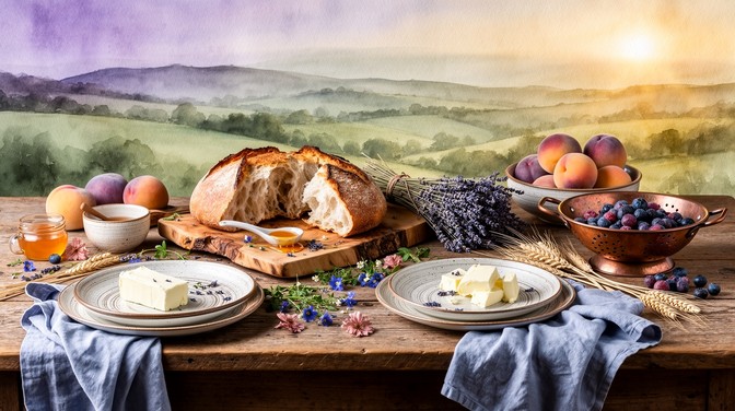 Free Farmhouse Morning Breakfast Image - Rustic, Farmhouse, Bread ...