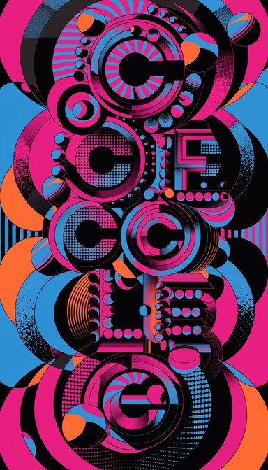 Free Circular Typography Art Image - Typography, Circles, Geometric ...