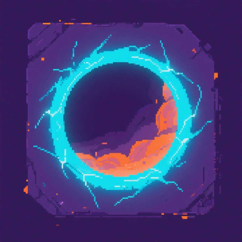 Free Pixelated Reality Rift Image - Portal, Cyan, Pixelated | Download ...