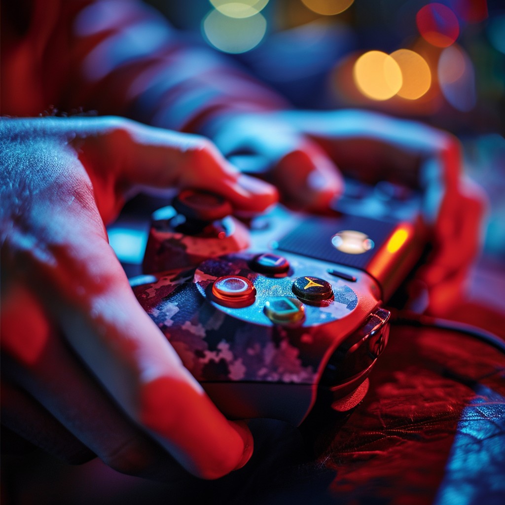 Free Gaming Controller Action Image - Gaming, Controller, Hands ...