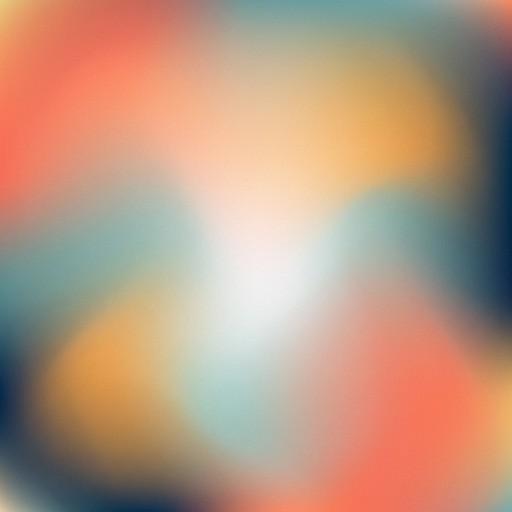 This digital abstract gradient background shows warm coral, golden ...