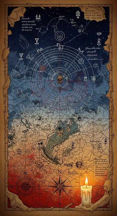 Free Cursed Navigation Chart Image - Gothic, Navigation, Occult ...