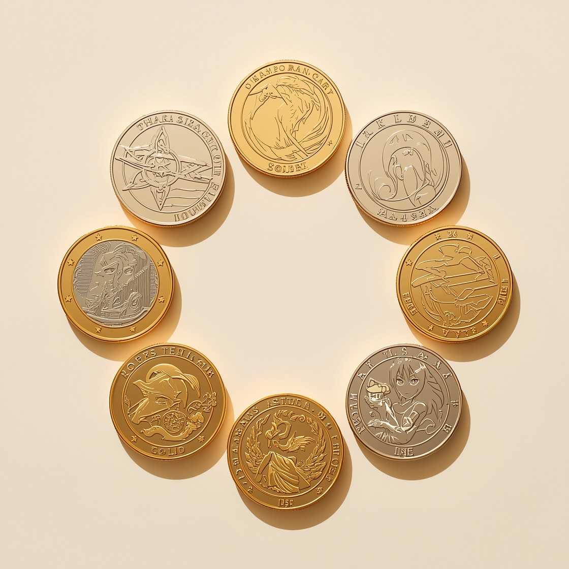 Free Circular Coin Collection Image - Coins, Currency, Circle ...