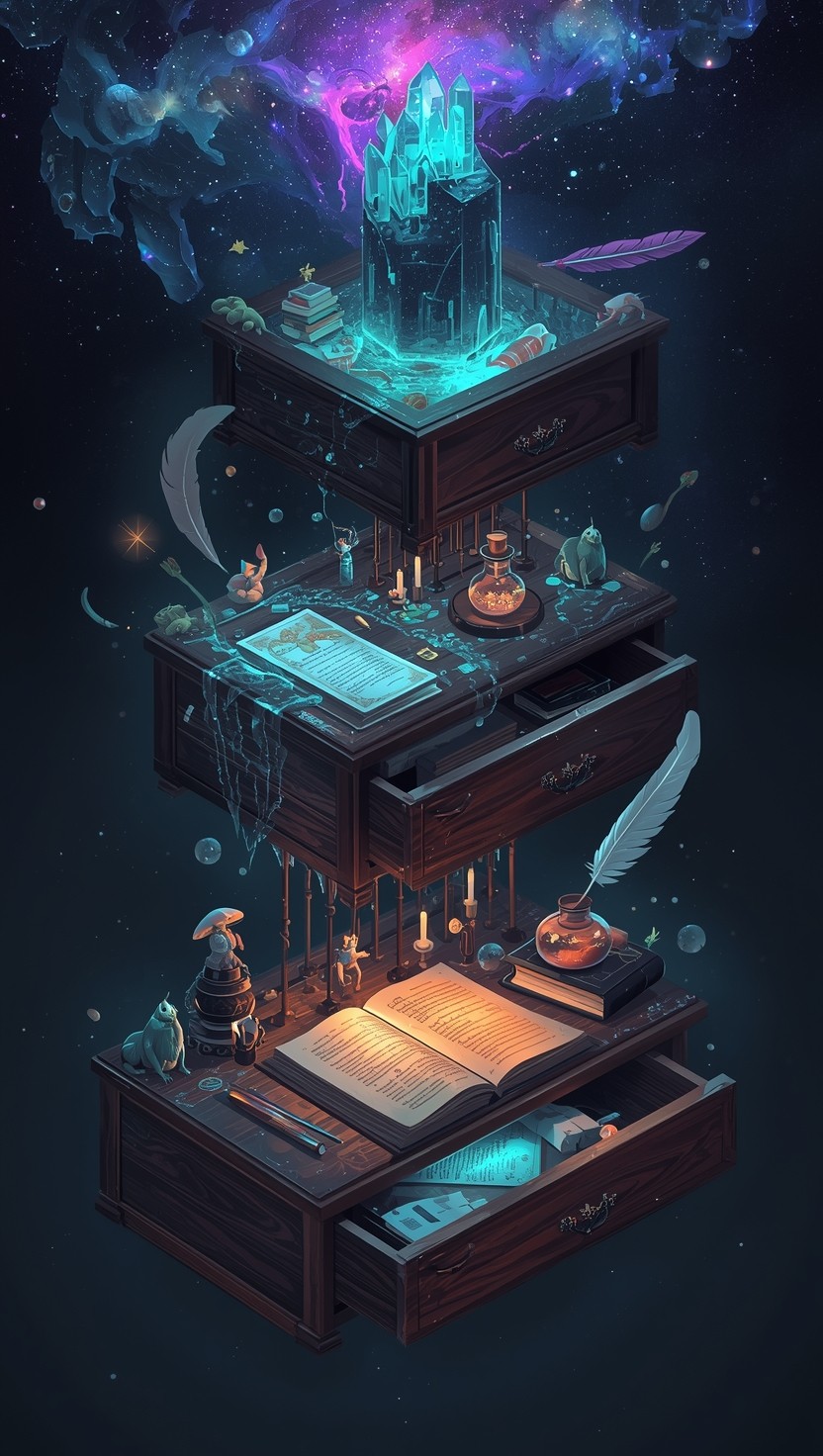 Fanatsy Desk Free Cosmic Desk Magic Image - Fantasy, Surreal, Desk | Download at ...