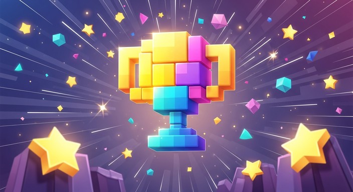 Free Pixel Trophy Celebration Image - Trophy, Award, Pixel | Download ...