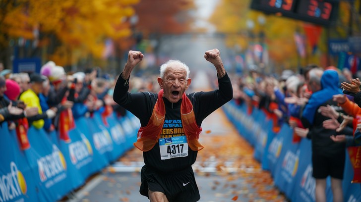 Free Triumphant Marathon Finish Image - Marathon, Runner, Triumph ...