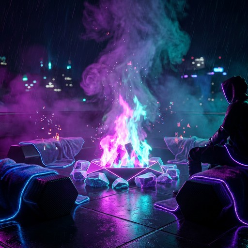 Free Neon Campfire Glow Image - Cyberpunk, Neon, Futuristic | Download ...