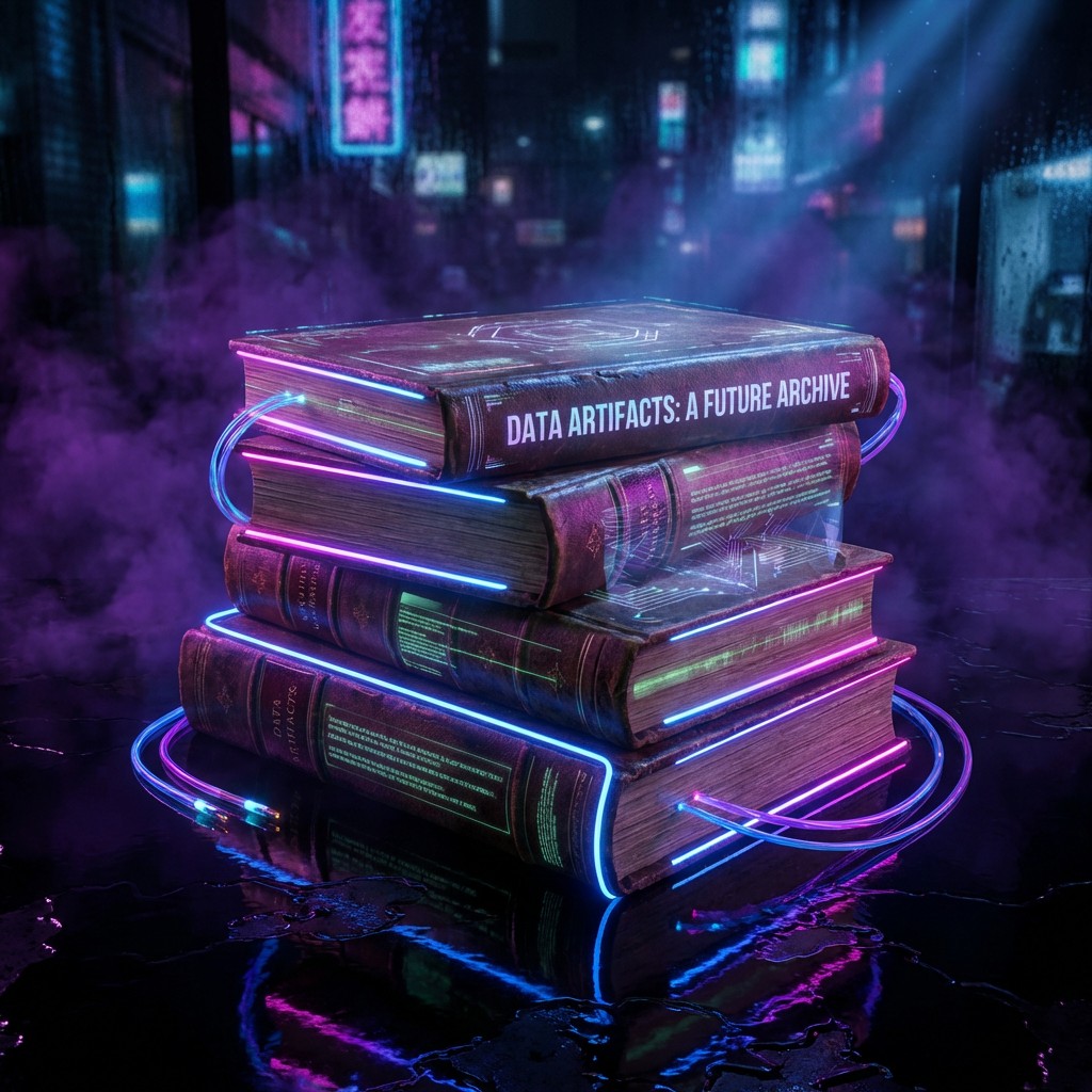 Free Neon Knowledge Stack Image - Books, Neon, Cyberpunk | Download at ...