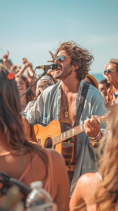 Download Barefoot Beach Dancing Image - Beach, Concert, Music | StockCake