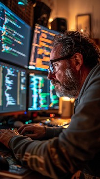 Focussed Computer Free Focused Computer User Image - Focused, Computer, Glasses ...