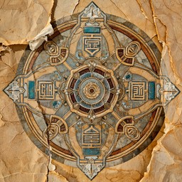 Free Weathered Arcane Compass Image - Mandala, Ancient, Mystical ...