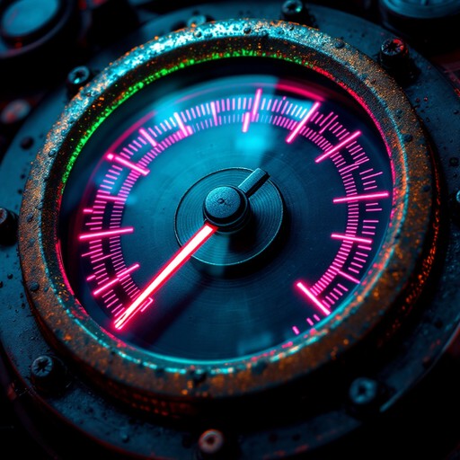 Free Neon Industrial Dial Image | Download at StockCake
