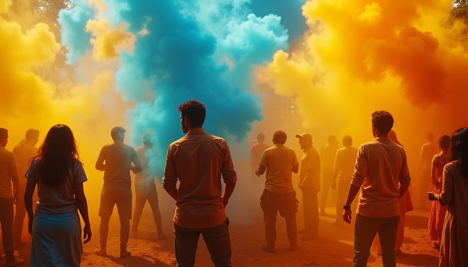 Download Explosive Color Celebration Image - Festival, Color, Powder ...