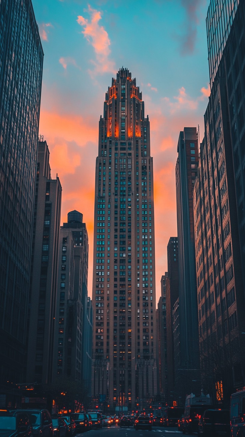 Free Sunset Skyscraper Silhouette Image - Sunset, Skyscraper ...