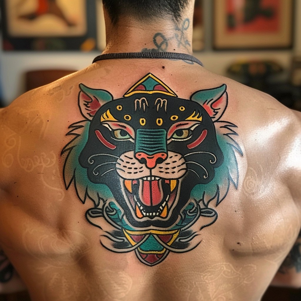 Free Bold Tiger Tattoo Image - Tattoo, Tiger, Back | Download at StockCake