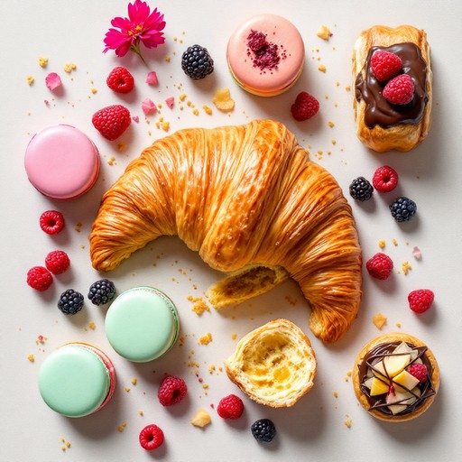 Free Artisan Pastry Collection Image - Croissant, Macarons, Pastry ...