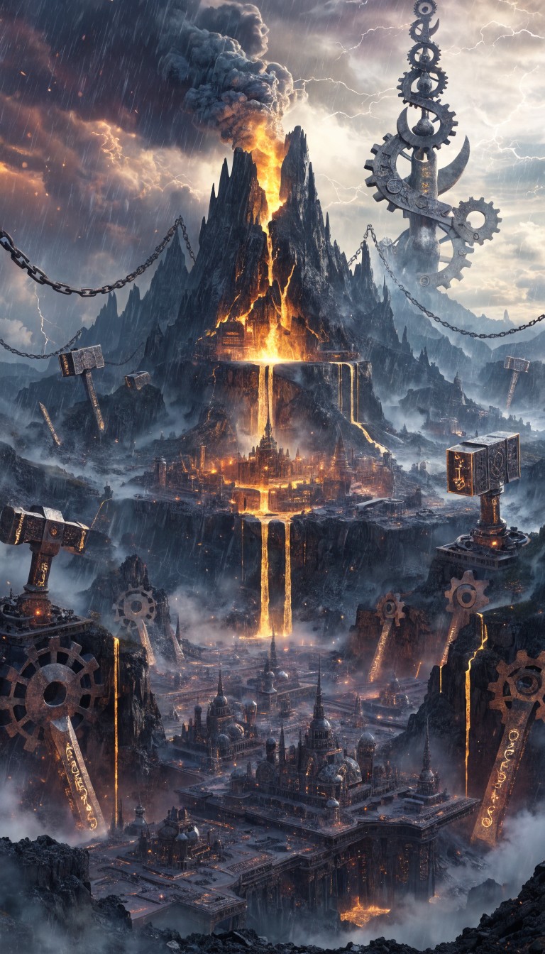 Free Titan's Divine Forge Image - Forge, Volcano, Mountain | Download ...