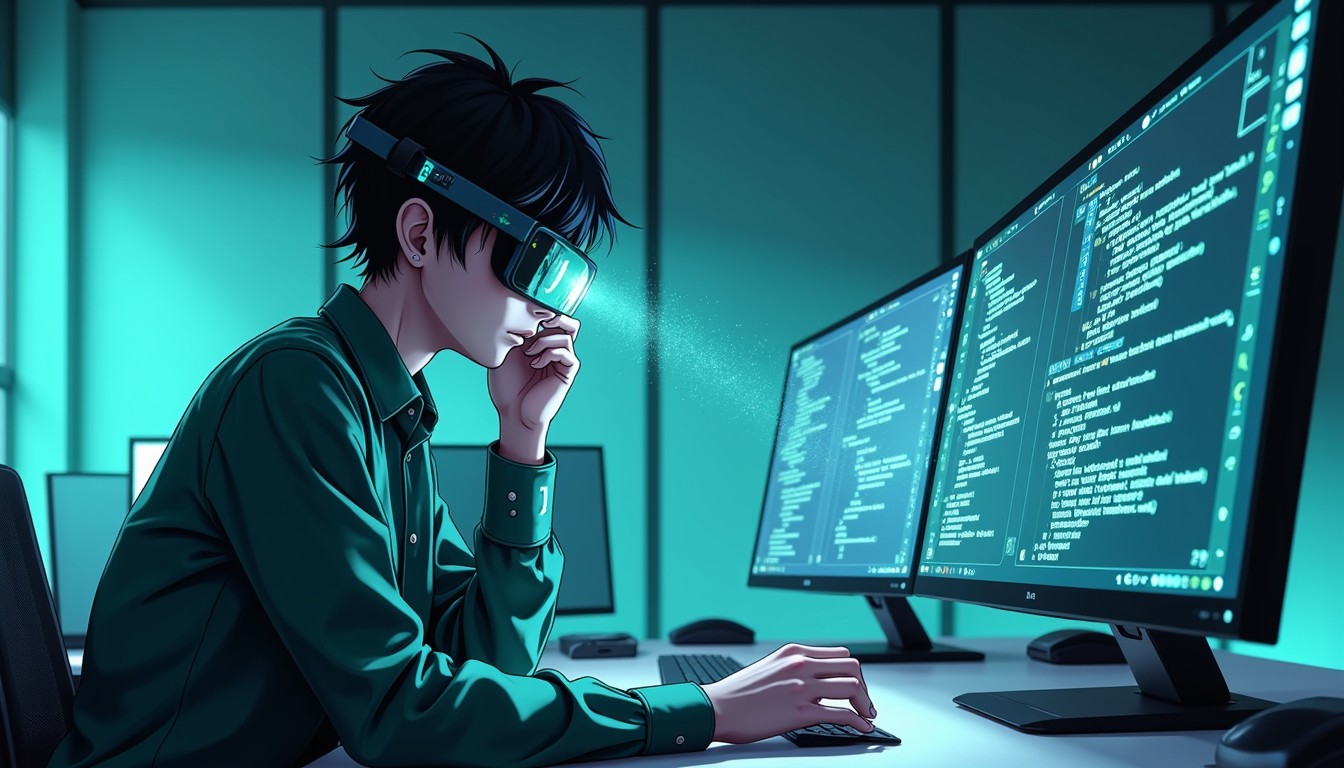 Free Midnight Code Dive Image - Cyberpunk, Coding, Programmer ...
