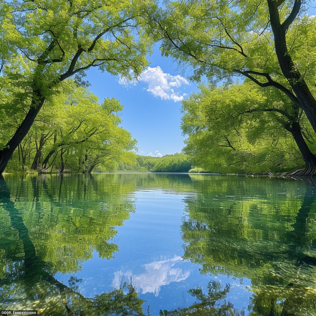 Free Tranquil Lake View Image - Lake, Reflection, Trees | Download at ...