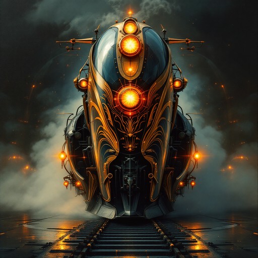 Free Mystical Steam Engine Image - Steampunk, Locomotive, Railway ...