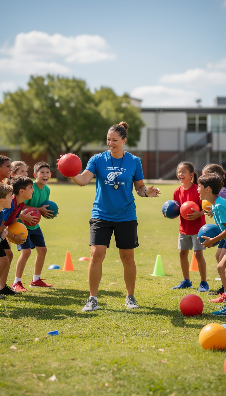 Free Outdoor Sports Fun Image - Dodgeball, Teacher, Students | Download ...