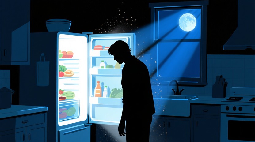Dramatic Fridge Free Midnight Fridge Glow Image - Midnight, Hunger, Silhouette ...