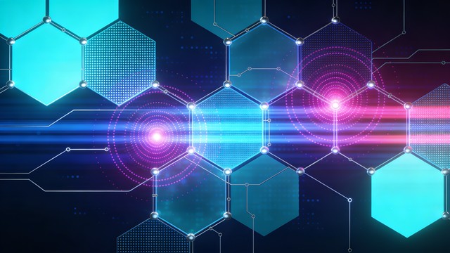 Hexagonal Network Texture Free Digital Hexagon Network Image - Technology, Digital, Hexagon ...