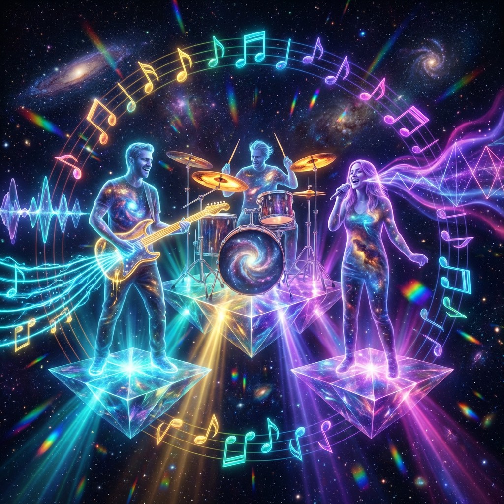 Free Cosmic Musicians Performing Image - Cosmic, Musicians, Ethereal ...