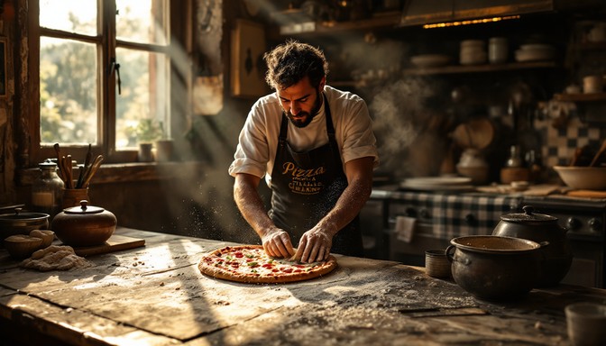 Download Artisanal Pizza Making Image - Pizza, Artisanal, Baker | StockCake