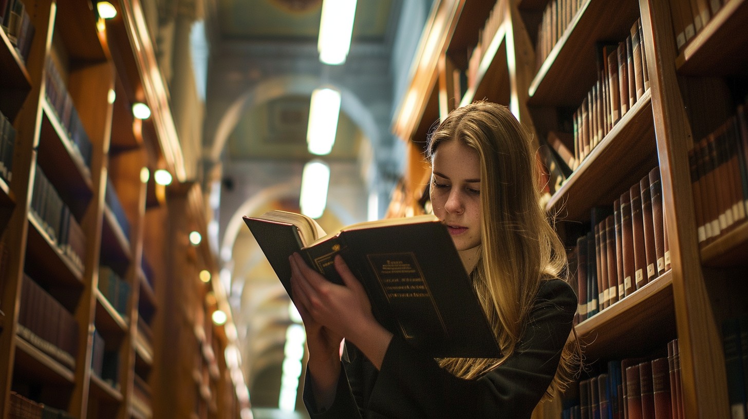 Reading In Library Free Reading in library Image - Library, Reading, Woman | Download at ...