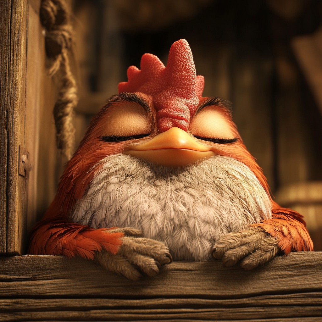 Free Sleepy Cartoon Chicken Photo - Chicken, Cartoon, Sleepy | Download ...