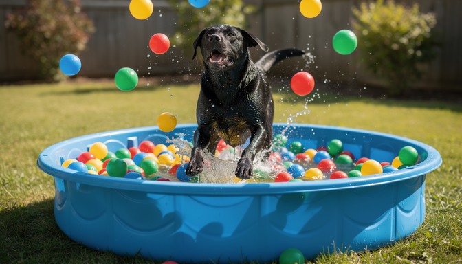 Free Pool Party Pup Image - Dog, Labrador, Retriever | Download at ...