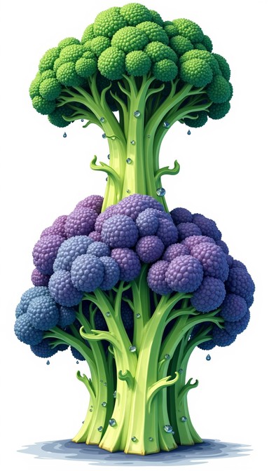 Free Stacked Broccoli Varieties Image - Broccoli, Vegetables, Green ...