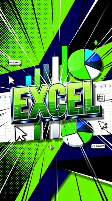 Excelling Lettering Free Excel Pop Art Image - Excel, Typography, 3d | Download at StockCake